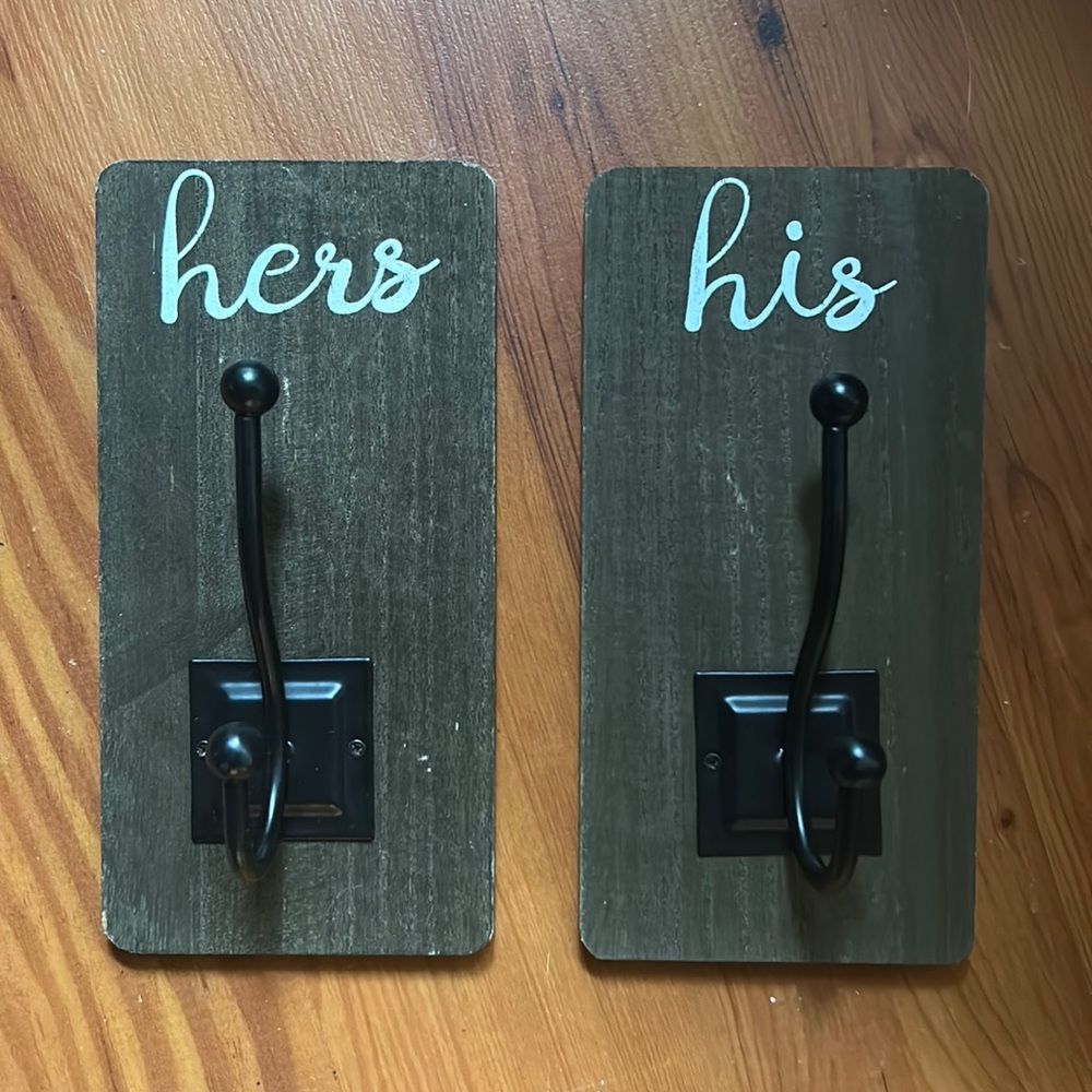 His & Hers Towel/Coat Racks